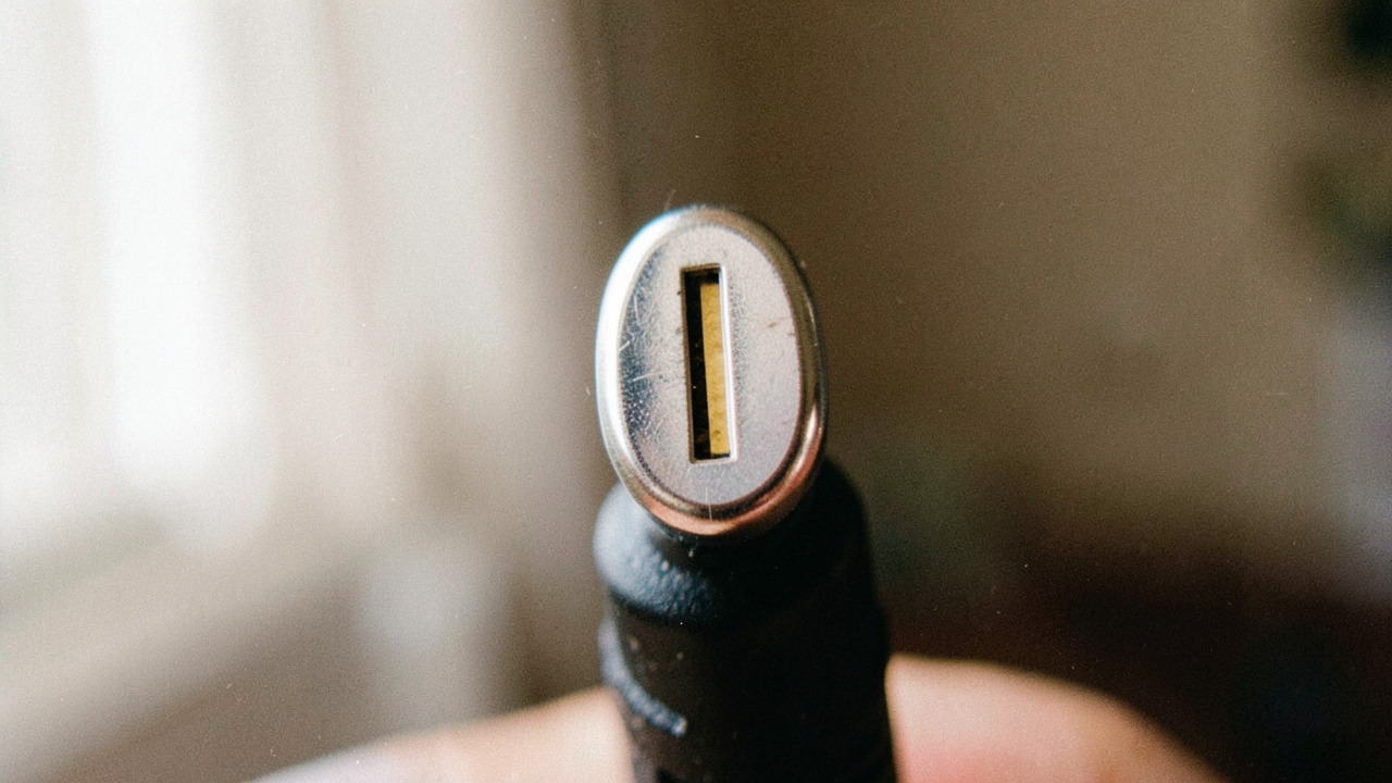 USB-C 커넥터 단자 매크로 촬영