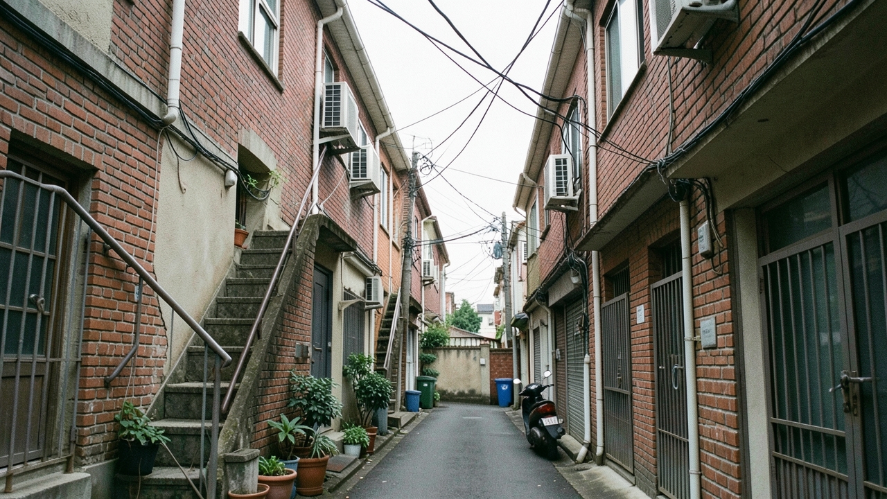 서울 구도심 다세대주택 골목 풍경